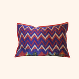 Coussin Tati - Bleu, Rouge et Ivoire