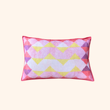 Coussin Esirawo - Rouge, Jaune, Rose et Violet