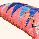 Coussin Rawnipen - divers bleus et roses