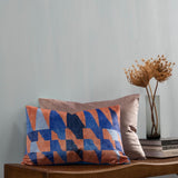 Coussin Uju - en Or et en Bleu