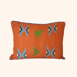 Sapowaydhay Cushion - Orange, Sky & True Green
