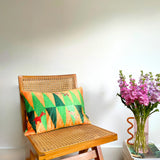 Beewabodi Cushion -  Mustard yellow and Green