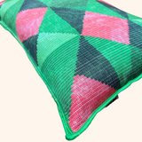 Coussin Sukki - Vert et rose